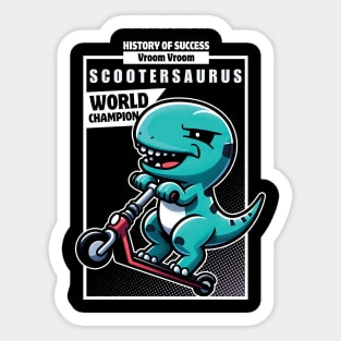 Scootersaurus Sticker